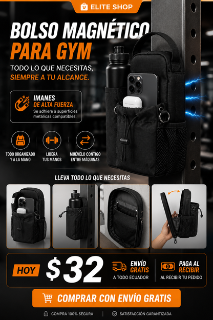 Bolso Magnético para Gym | Todo a tu Alcance 🧲