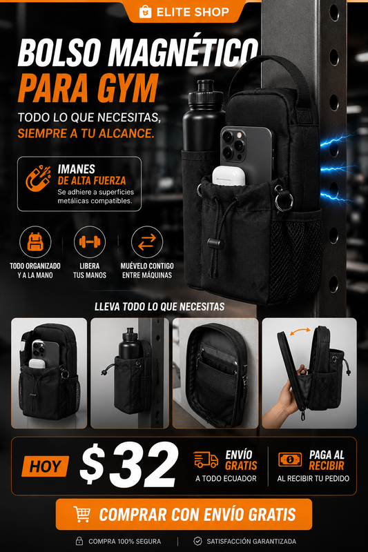 Bolso Magnético para Gym | Todo a tu Alcance 🧲