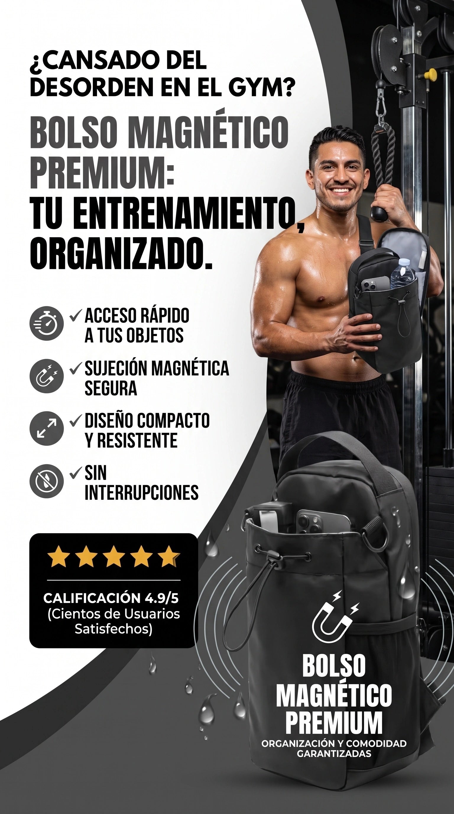 hero - BOLSO MAGNETICO PARA GYM