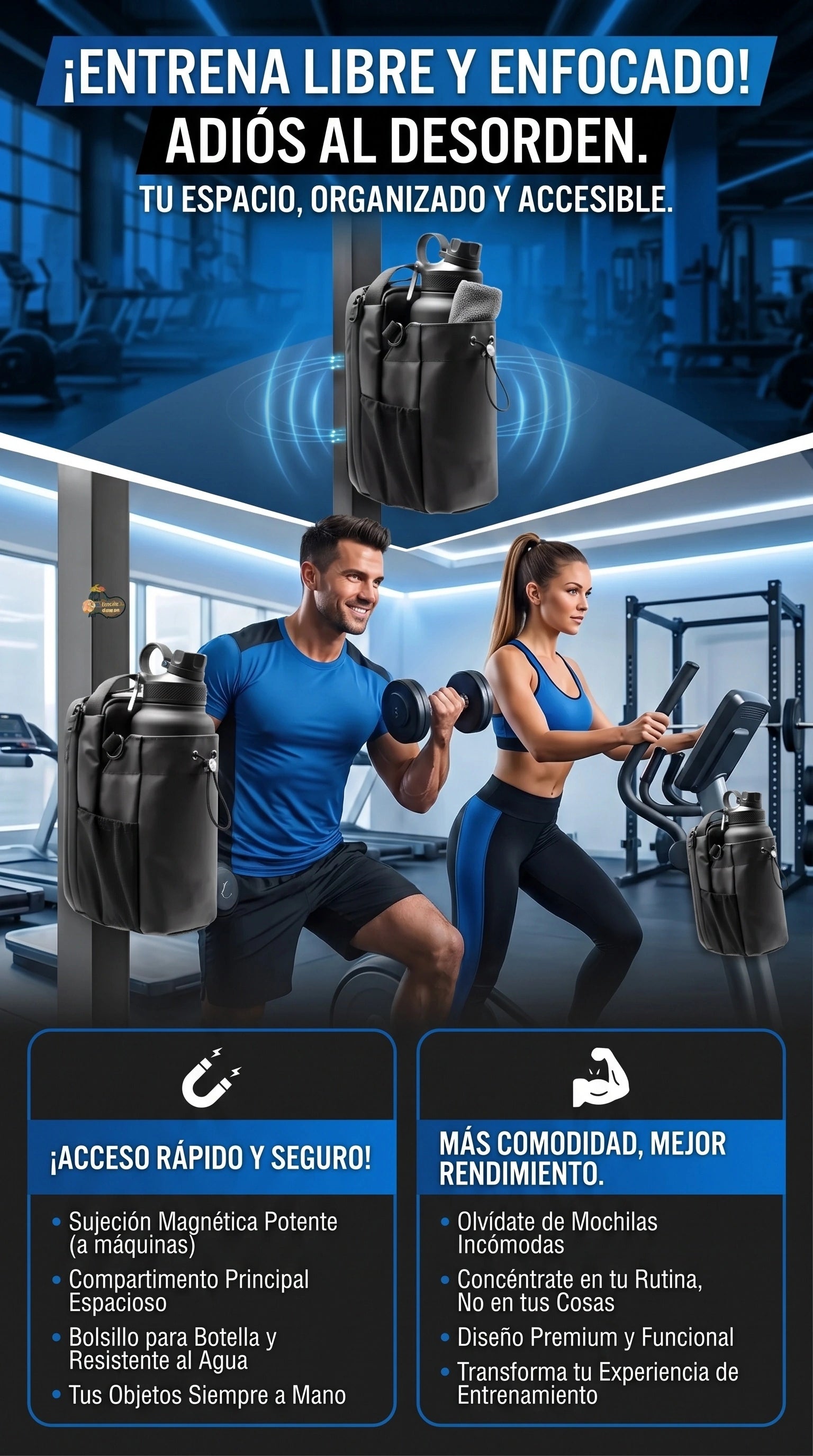 benefits - BOLSO MAGNETICO PARA GYM