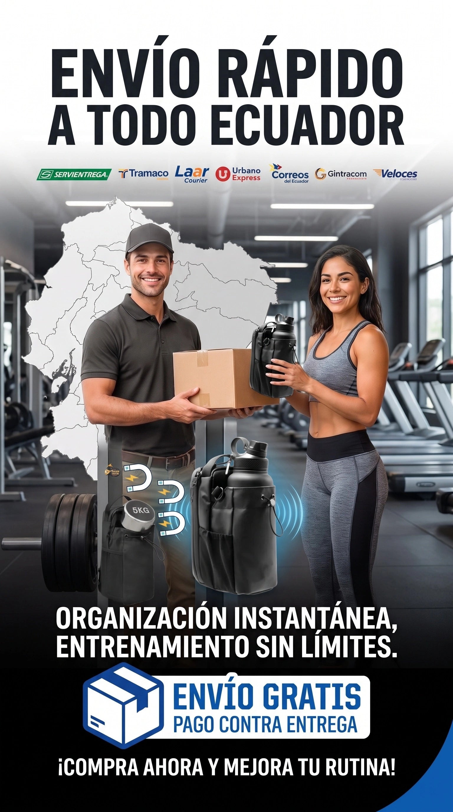 logistics - BOLSO MAGNETICO PARA GYM