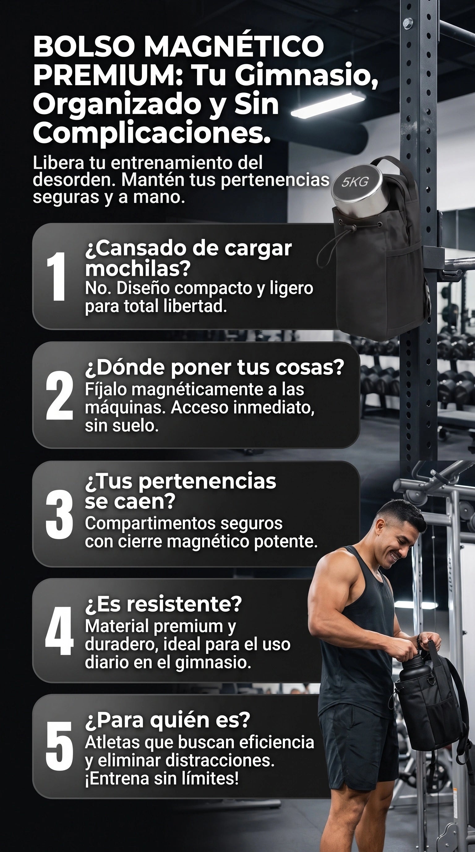 faq - BOLSO MAGNETICO PARA GYM